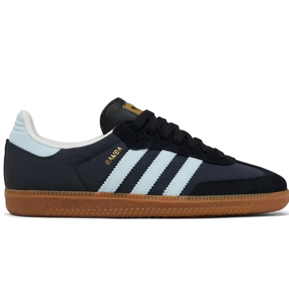 Adidas Samba OG 'Carbon Almost Blue Gum' Unisex Shoe